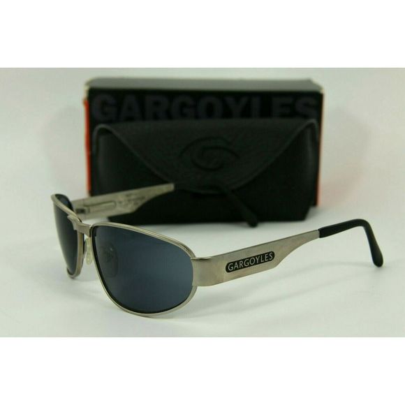 Gargoyles Vintage MOTO Matte Silver Black Ice - Picture 1 of 4